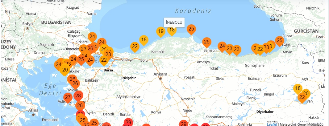 Kastamonu Inebolu Denizsuyu Sicak Hava