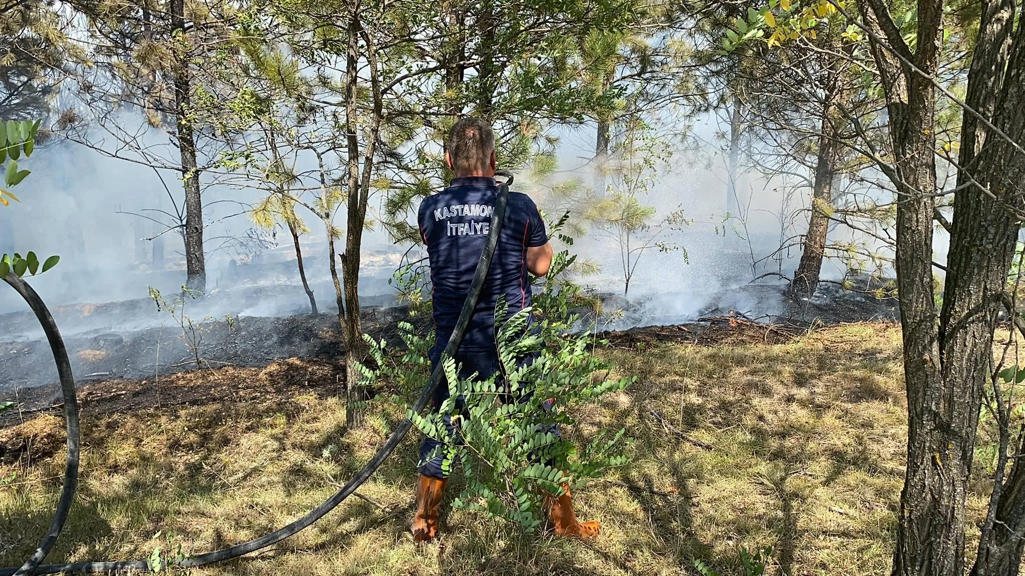 Kastamonu'da Orman Yangını Söndürülemedi! Çalışmalar Devam Ediyor! 3