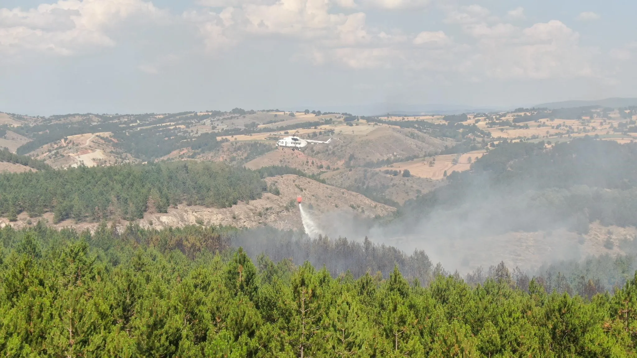 Kastamonu’da Orman Yangınına Hızlı Müdahale! Havadan Ve Karadan Söndürme Çalışmaları Sürüyor