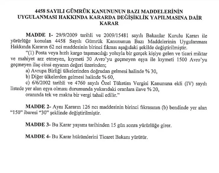 Resmi Gazete’de Yayımlandı Yurt Dışı Alışverişlerde Yeni Dönem Başlıyor! Alırken Defalarca Düşüneceksiniz! (2)