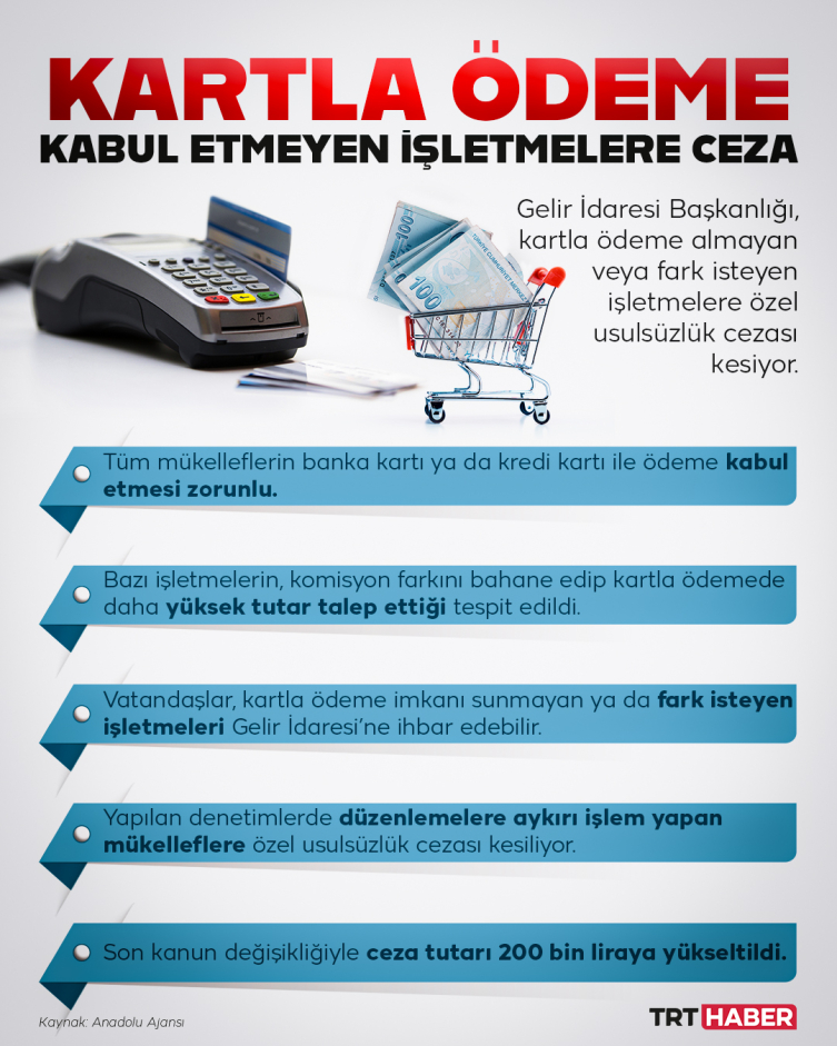 Kartla Ödeme Kabul Etmeyen İşletmelere Ceza (2)