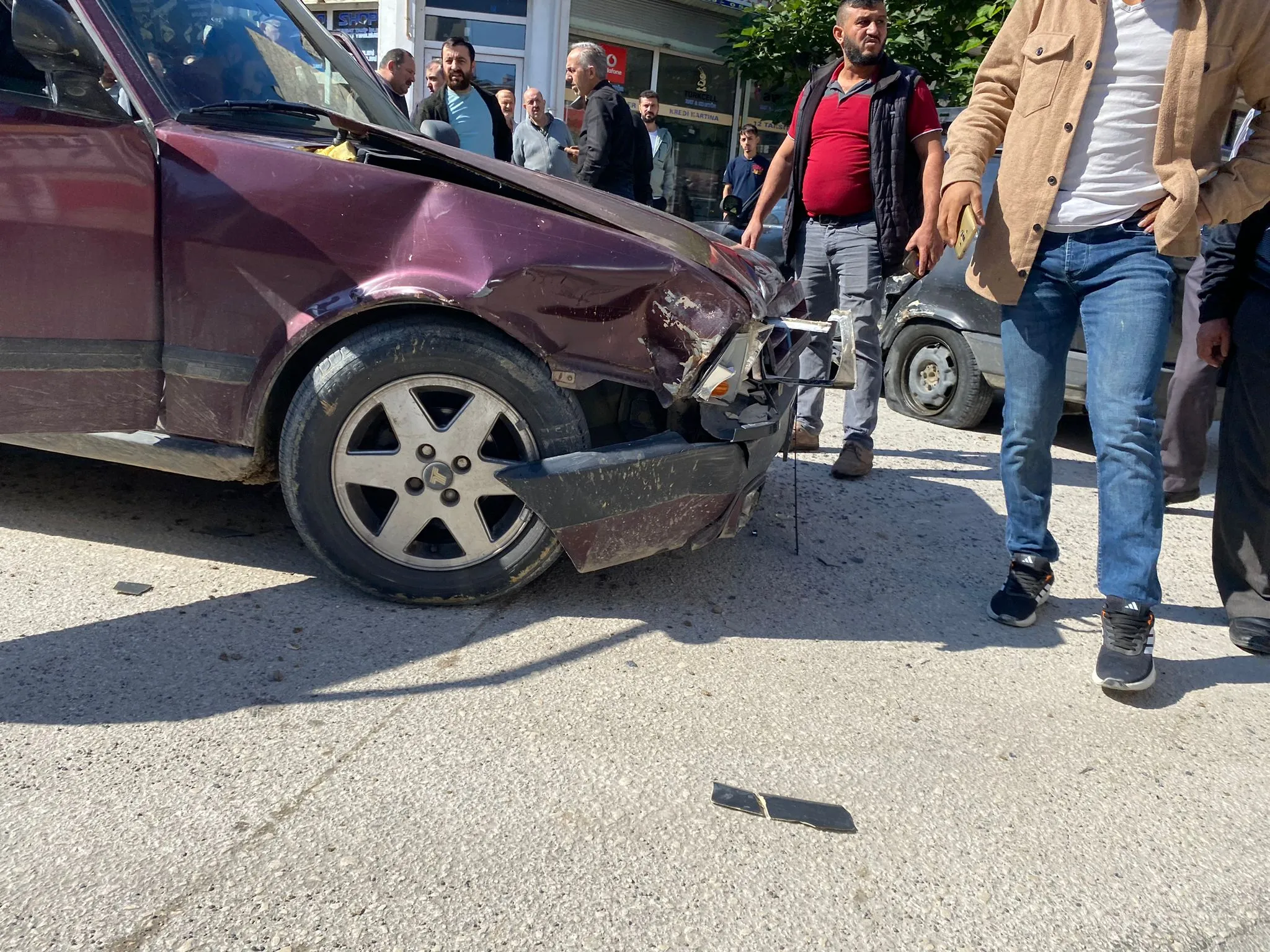 Taşköprü’de Maddi Hasarlı Trafik Kazası! (2)