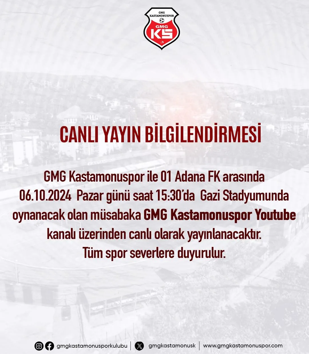 Gmg Kastamonuspor, Adana 01 Fk’yı Ağırlıyor! 1