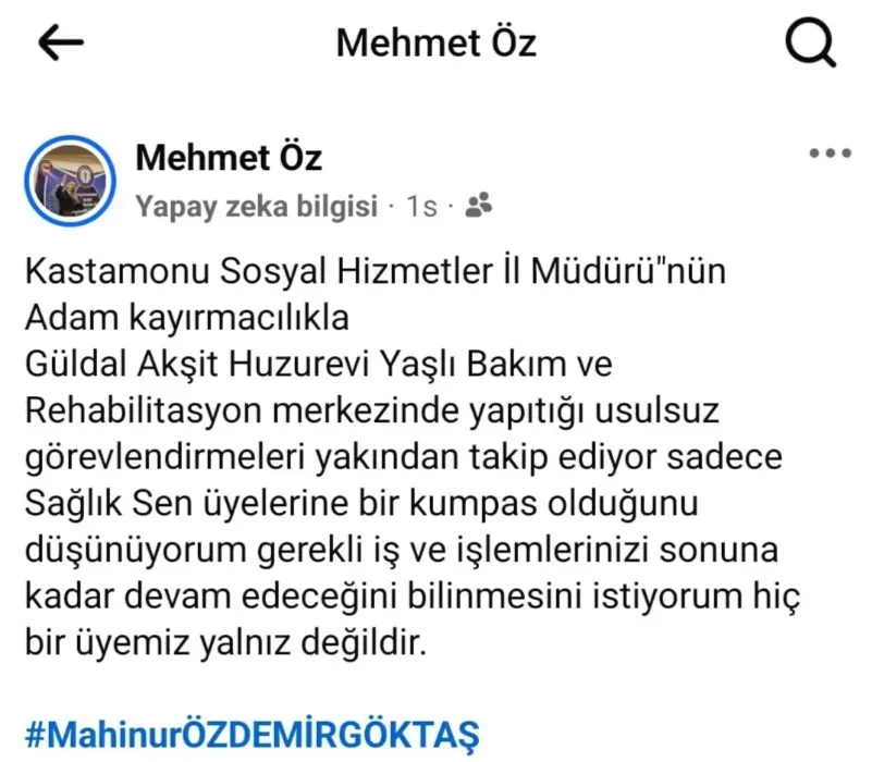 Kastamonu Aile Ve Sosyal Hizmetler'de 'Kayırmacılık' Iddiası! 1