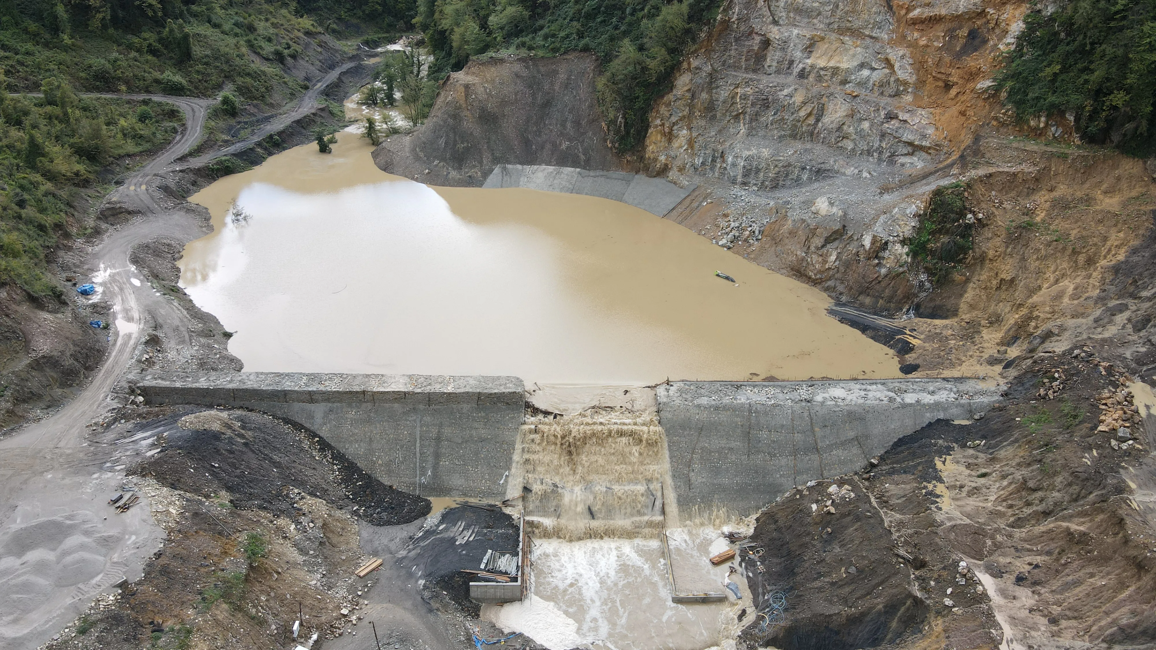 Kastamonu'da Gölet Inşaatı Sel Sularına Teslim Oldu Dron Ile Görüntülendi! 1