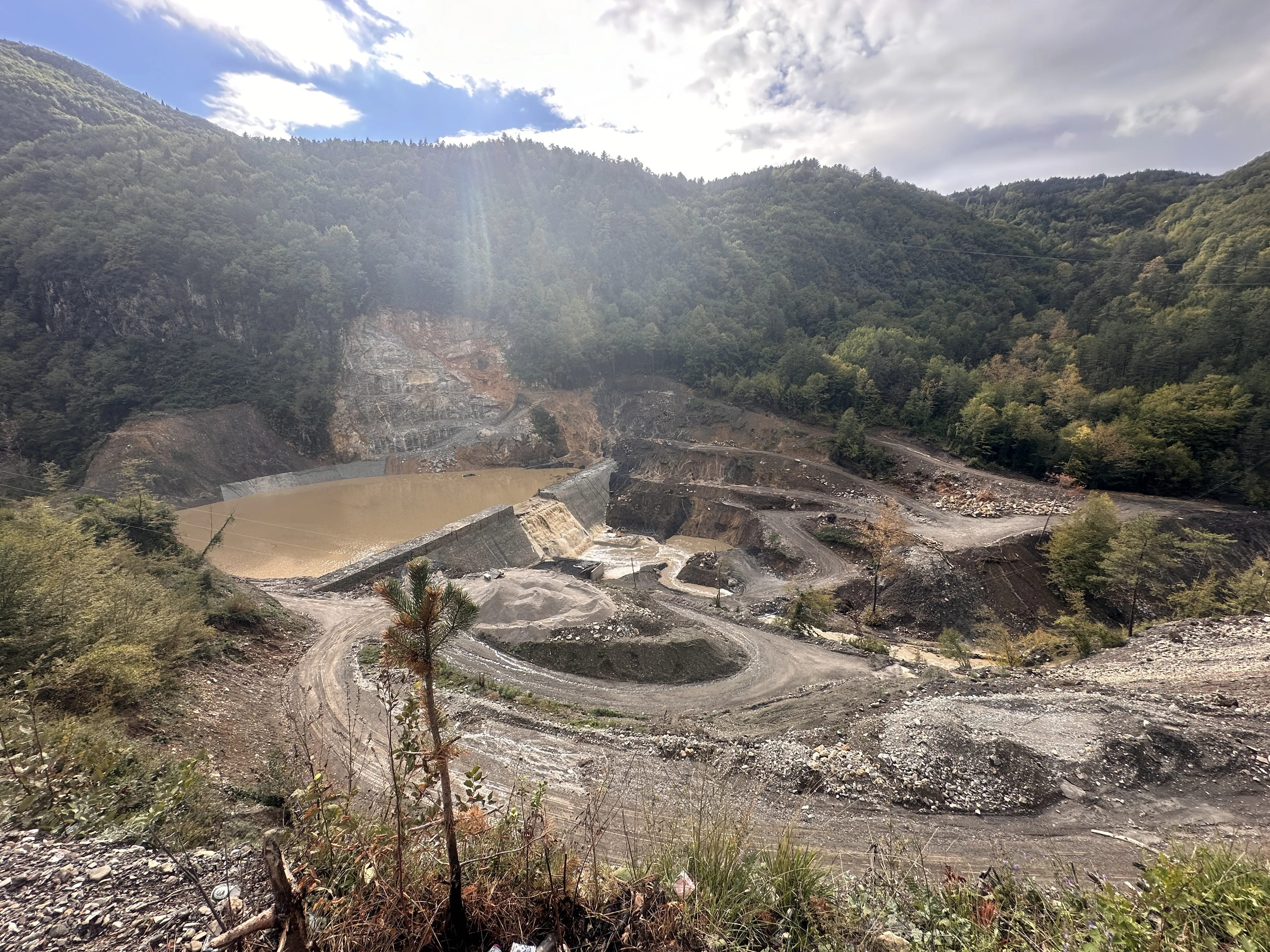 Kastamonu'da Gölet Inşaatı Sel Sularına Teslim Oldu Dron Ile Görüntülendi! 2