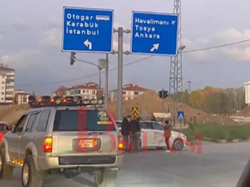 Kastamonu'da Maddi Hasarlı Trafik Kazası! 1