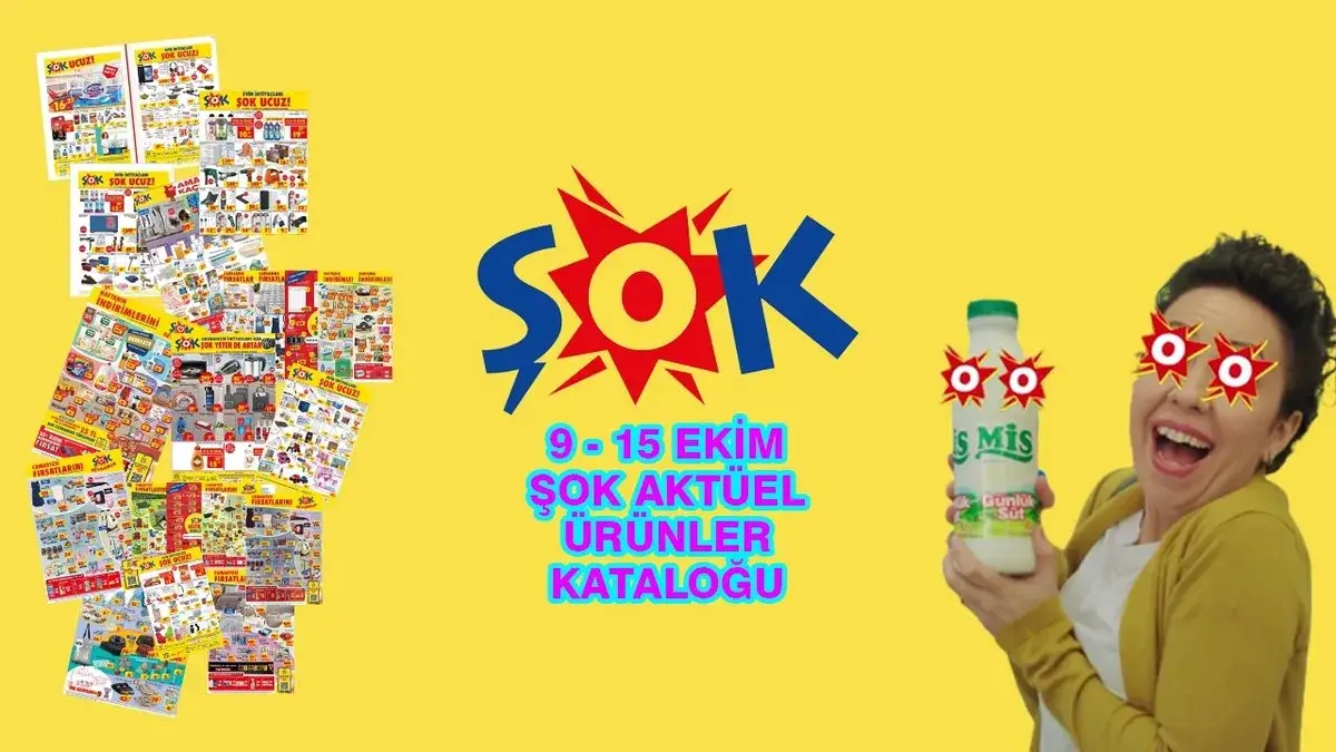 ŞOK 9-15 EKİM AKTÜEL KATALOĞU: ŞOK haftanın fırsatları satışta