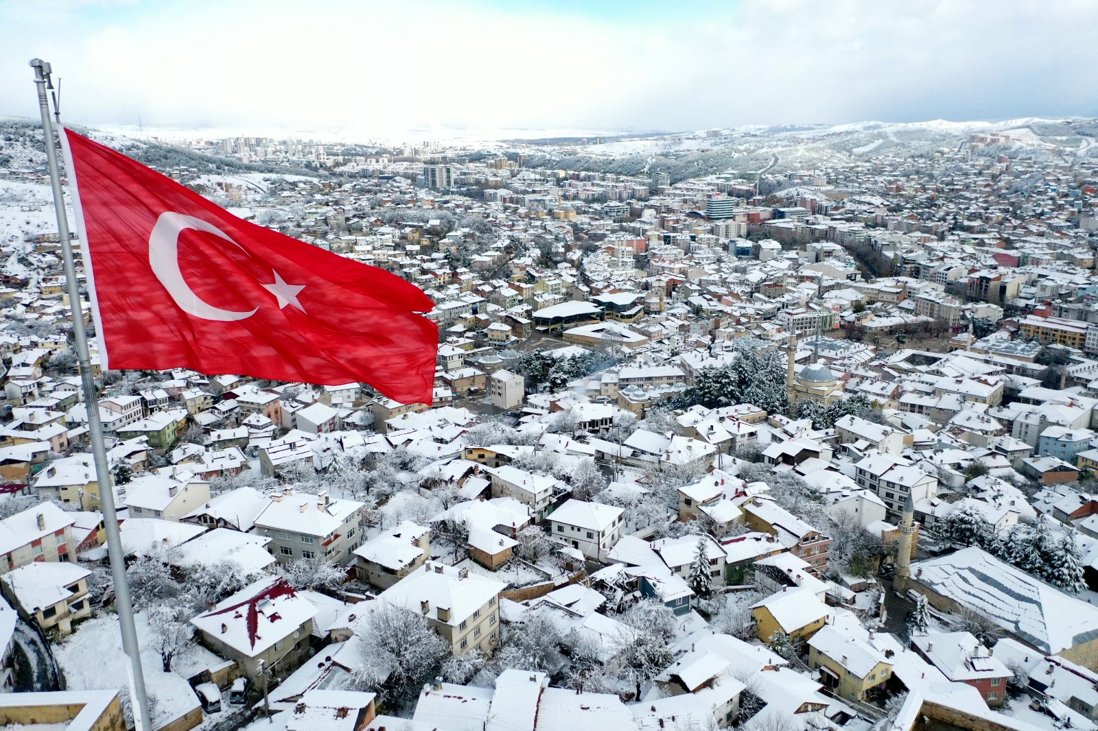 Kastamonu Kar Dron Görüntü Manzara (5)