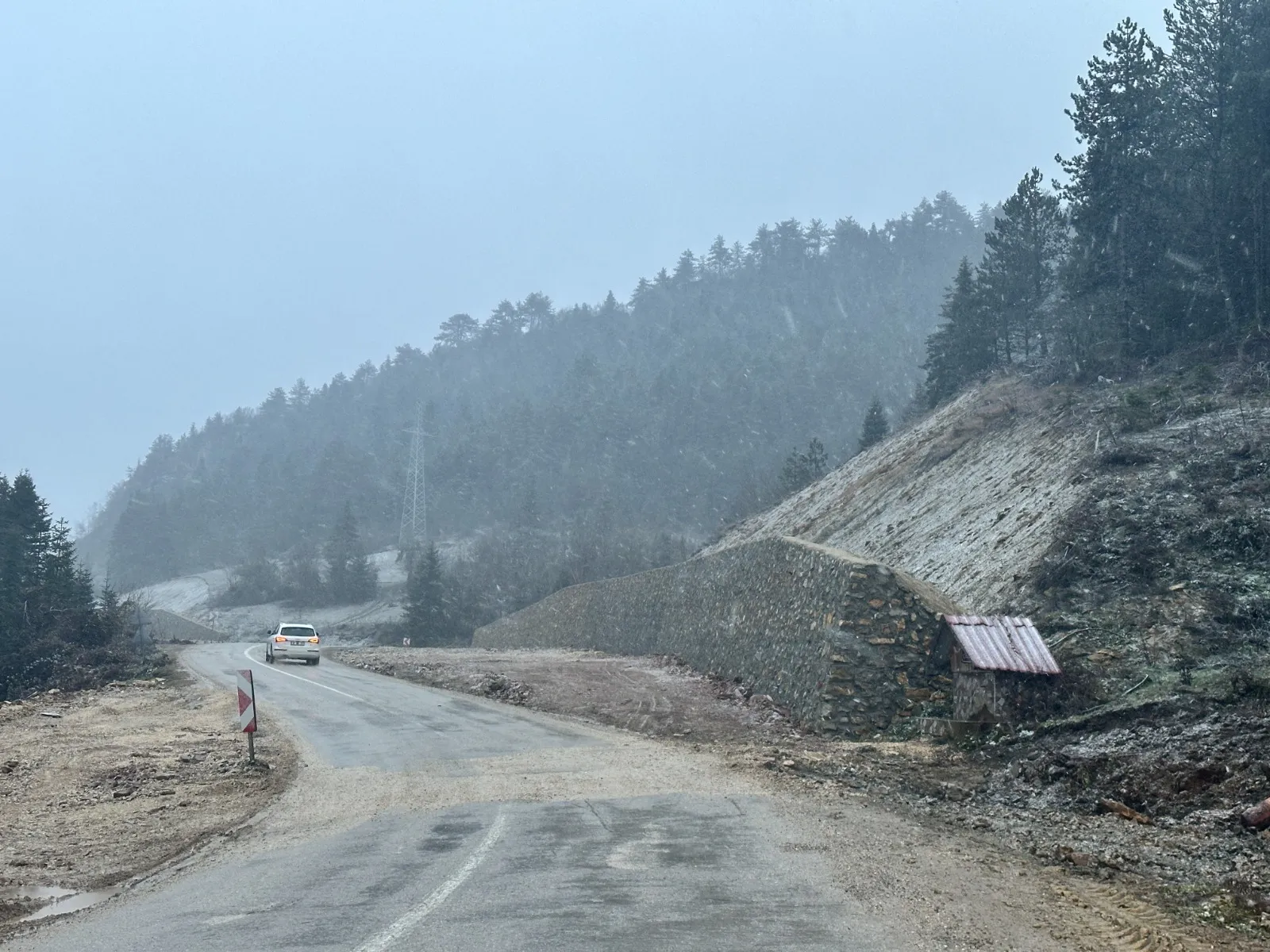 Kastamonu Yollar Beyaza Büründü Kar Yağışı Hayran Bıraktı! 6