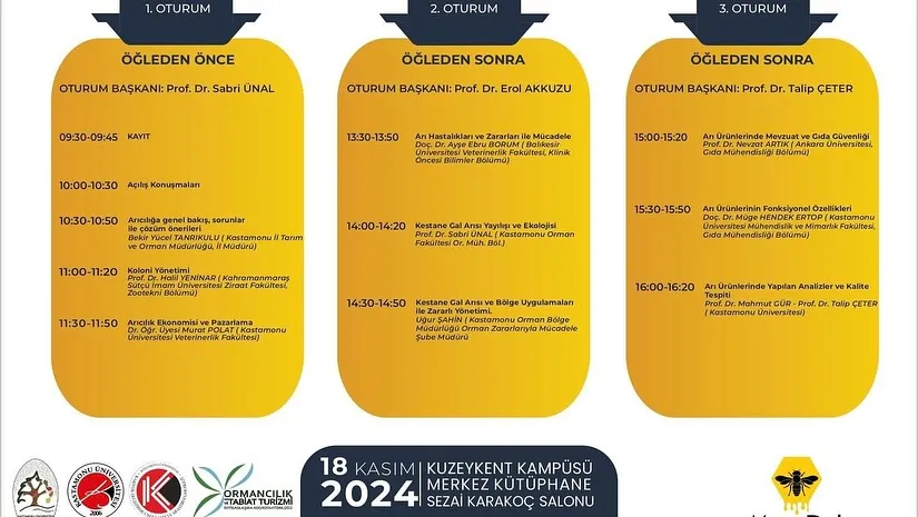 Kastamonu’da 'Arı Sağlığı, Arı Ürünleri Ve Koloni Yönetimi Paneli' Düzenleniyor! 3