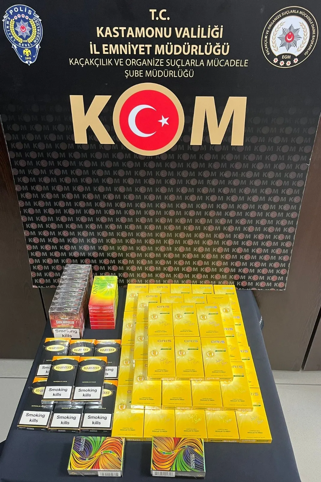 Kastamonu'da Kaçakçılıkla Mücadele 64 Paket Yakalandı!