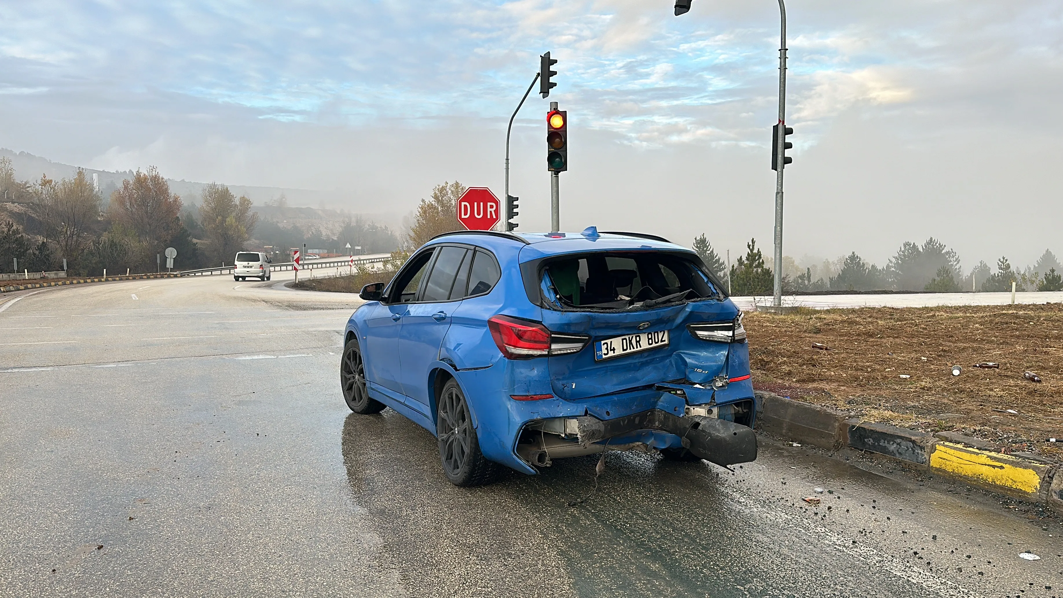 Kastamonu'daki Zincirleme Kazada Detaylar Belli Oldu 2 Yaralı! 2