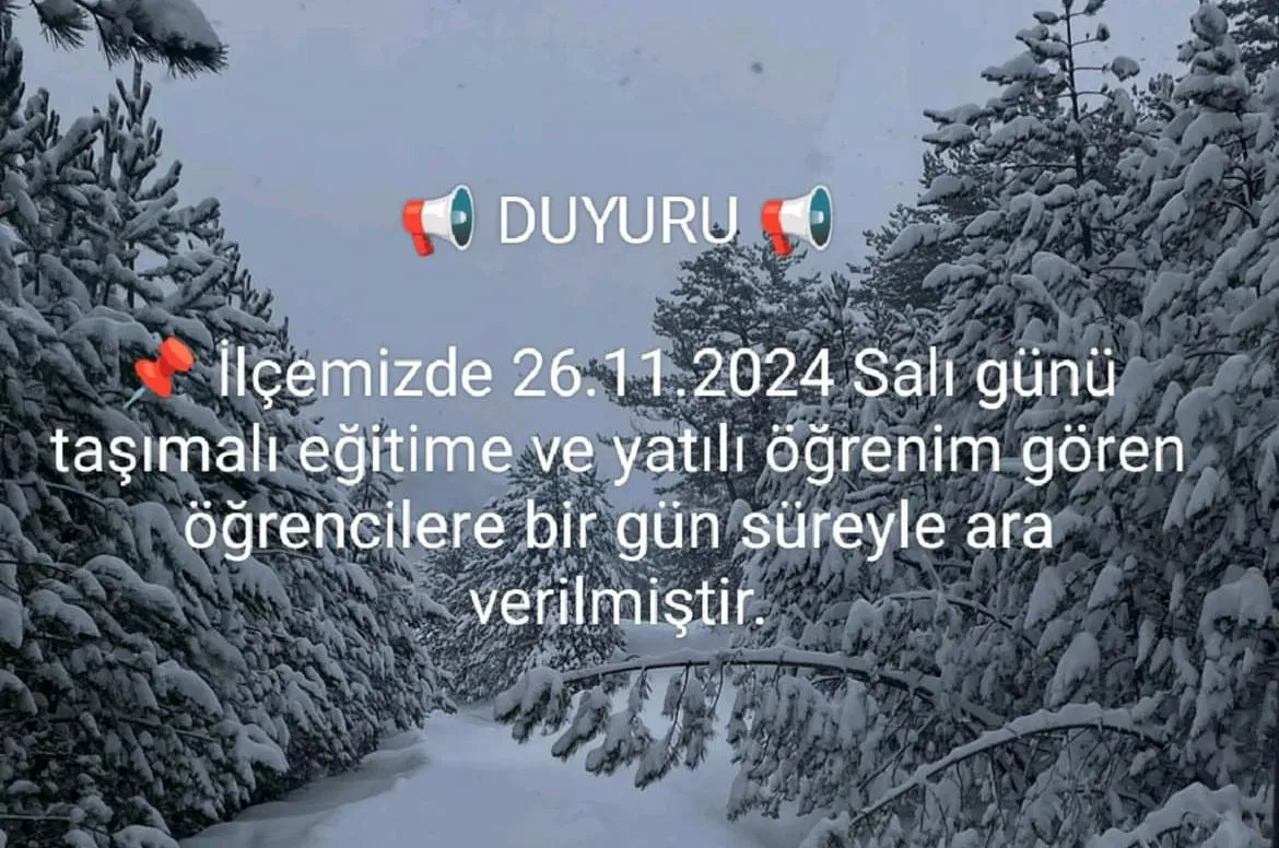 Kastamonu'nun 3 Ilçesinde Taşımalı Eğitime 1 Gün Ara Verildi! 2