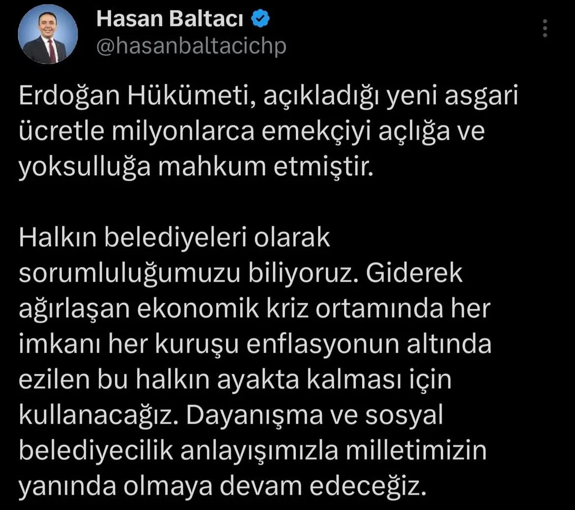 Kastamonu Belediye Başkanı Baltacı Halk Açlığa Mahkum Edildi