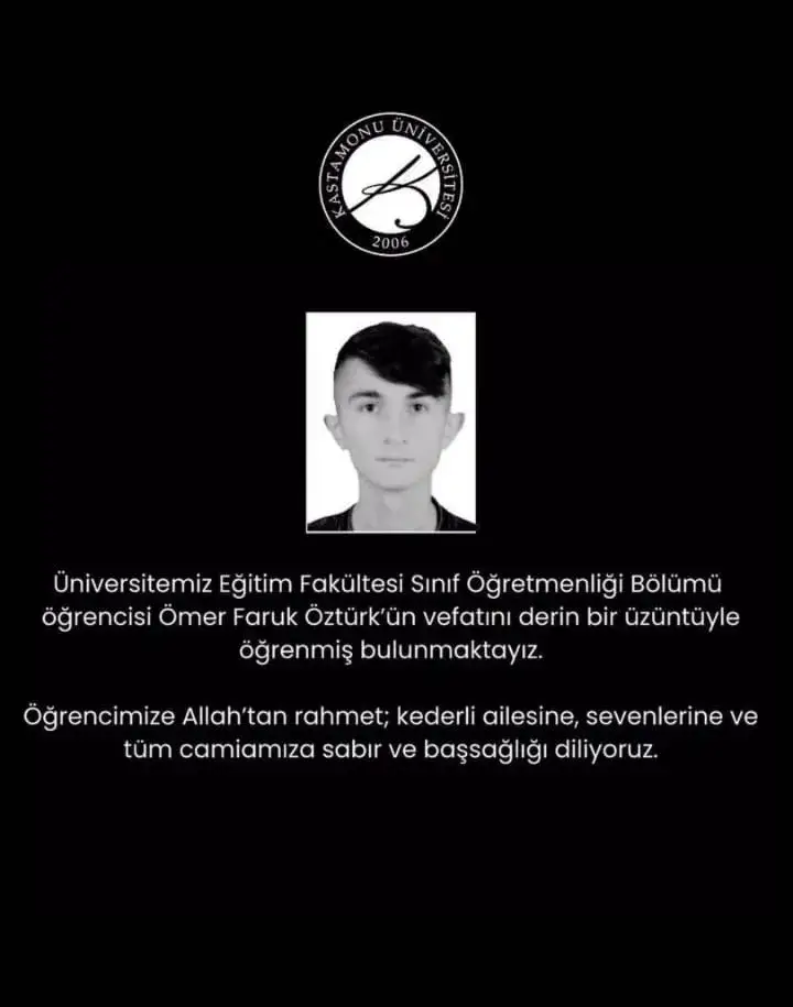 Kastamonu Üniversitesi Öğrencisi Ömer Faruk Öztürk Kimdir, Kaç Yaşında Ömer Faruk Öztürk Intihar Mı Etti, Neden Öldü (1)