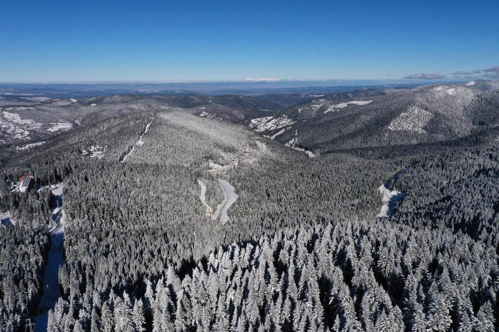 Kastamonu'da Ilgaz Dağı Beyaza Büründü Efsanevi Kış Manzarası!