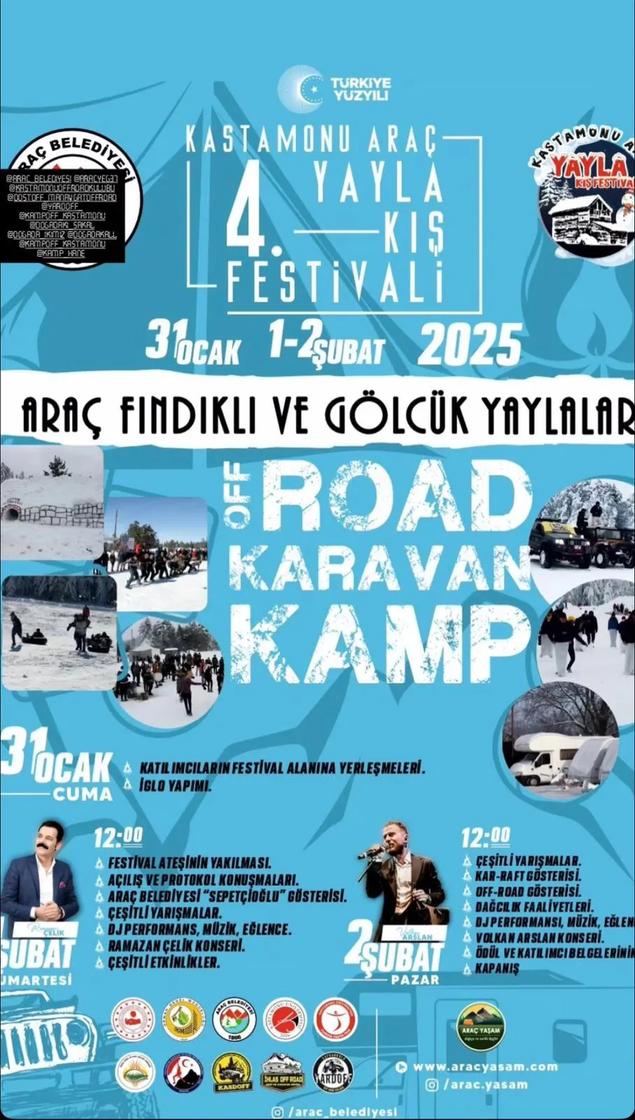 Kastamonu'da Kış Coşkusu 4. Yayla Kış Festivali Başlıyor!