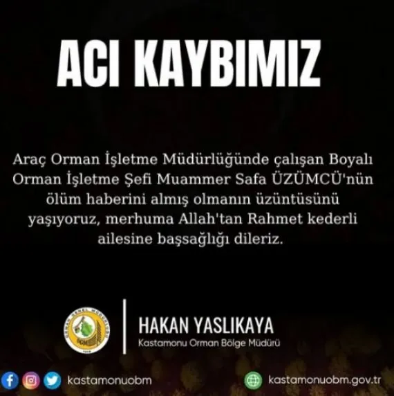 Kastamonu’da Orman Bölge Şefi Hayatını Kaybetti! (2)