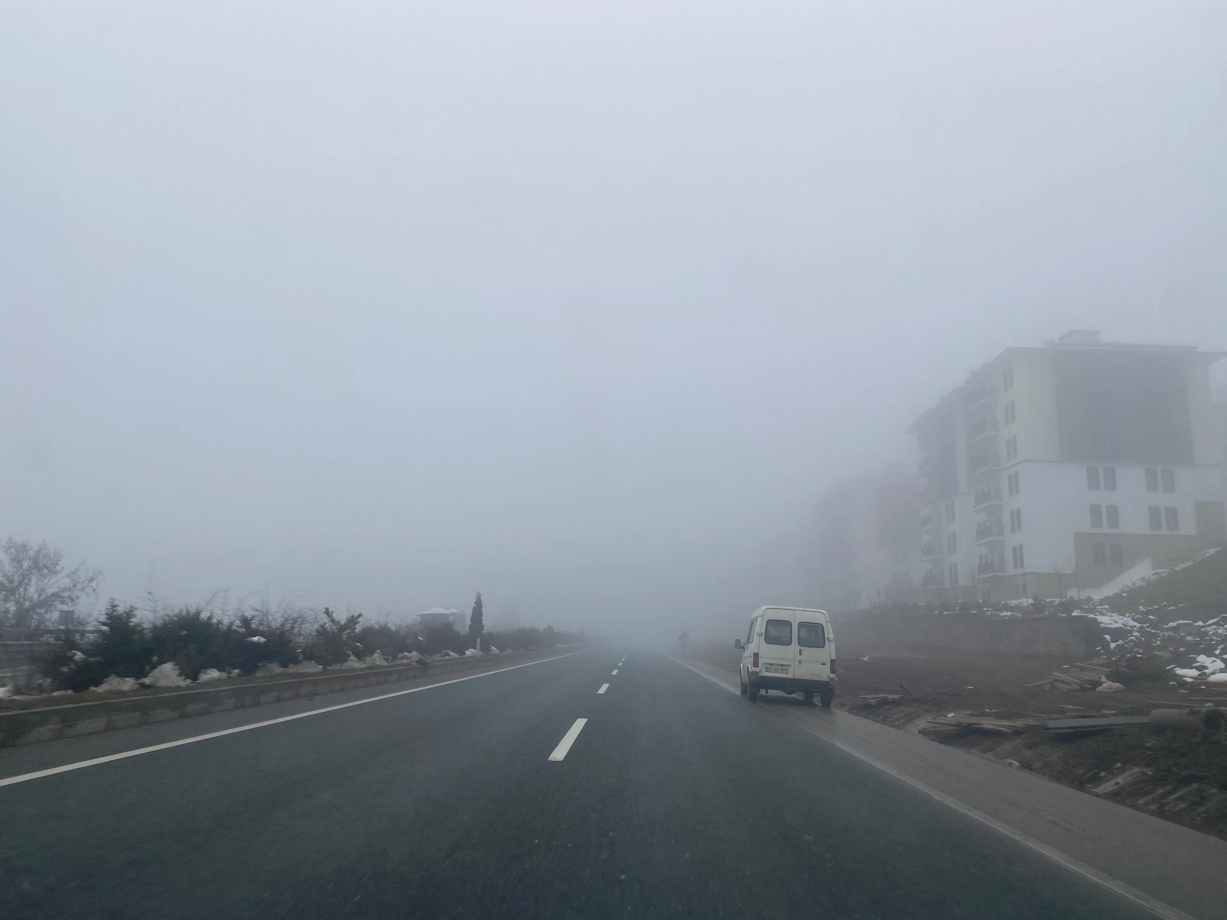 Kastamonu'da Sis Etkili Oluyor Görüş Mesafesi 30 Metre! 6