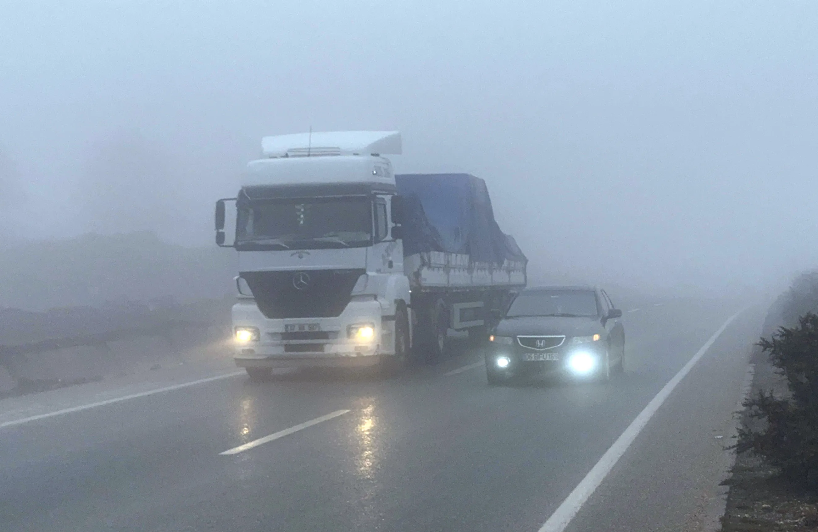 Kastamonu'da Sis Ulaşımı Olumsuz Etkiledi 2