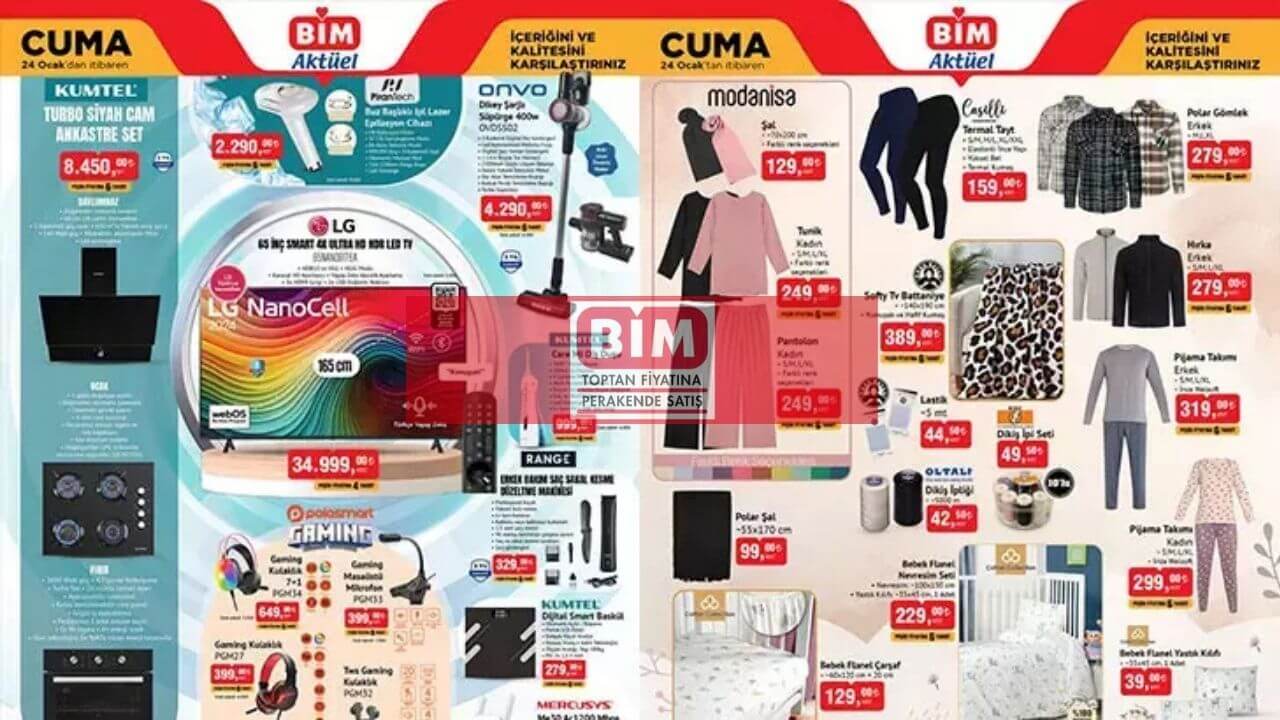 BİM 21-24 OCAK AKTÜEL KATALOĞU: BİM 21-24 Ocak aktüel kataloğunda hangi ürünler var?