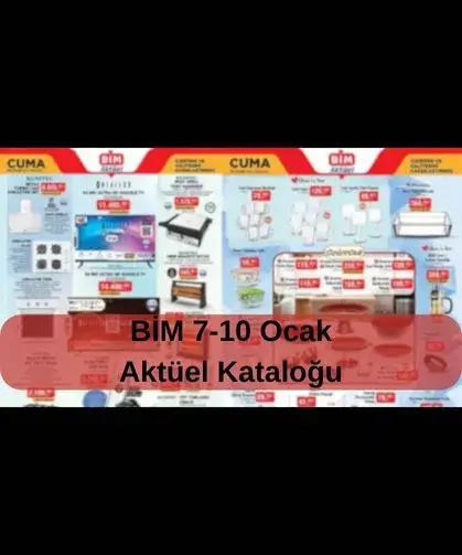 BİM Ocak İndirimleri Sürüyor! BİM 7-10 Ocak aktüel kataloğunda neler var?