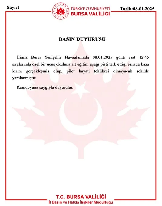 Bursa’da Eğitim Uçağı Düştü! Bursa Eğitim Uçağı Kazası Ölü, Yaralı Var Mı (1)