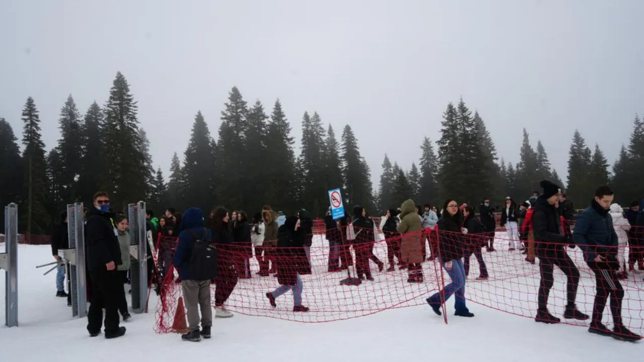 Ilgaz Dağı'nı Yarıyıl Tatili Heyecanı Sardı (1)