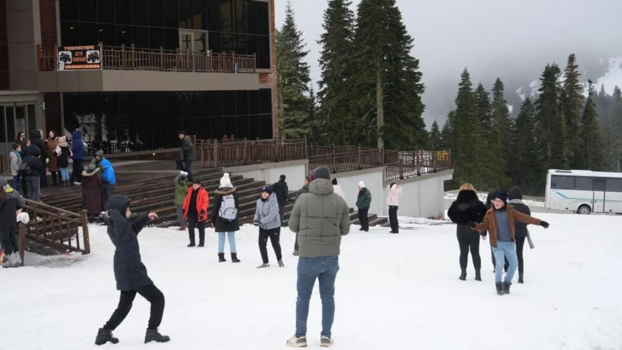 Ilgaz Dağı'nı Yarıyıl Tatili Heyecanı Sardı (2)