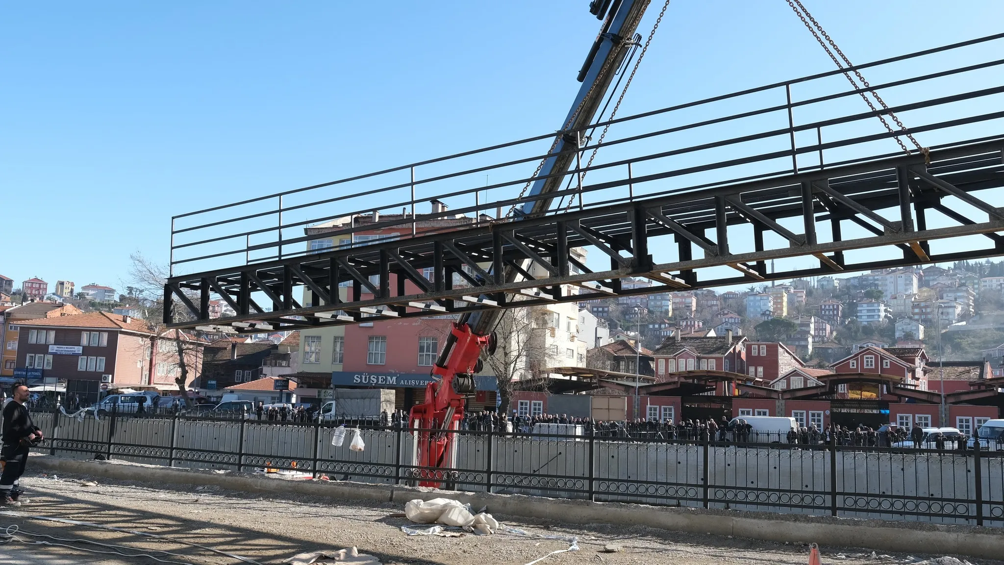 Kastamonu'nun Ilçesinde Köprü Iskeleti 2.5 Yıl Sonra Yeniden Monte Edildi 5