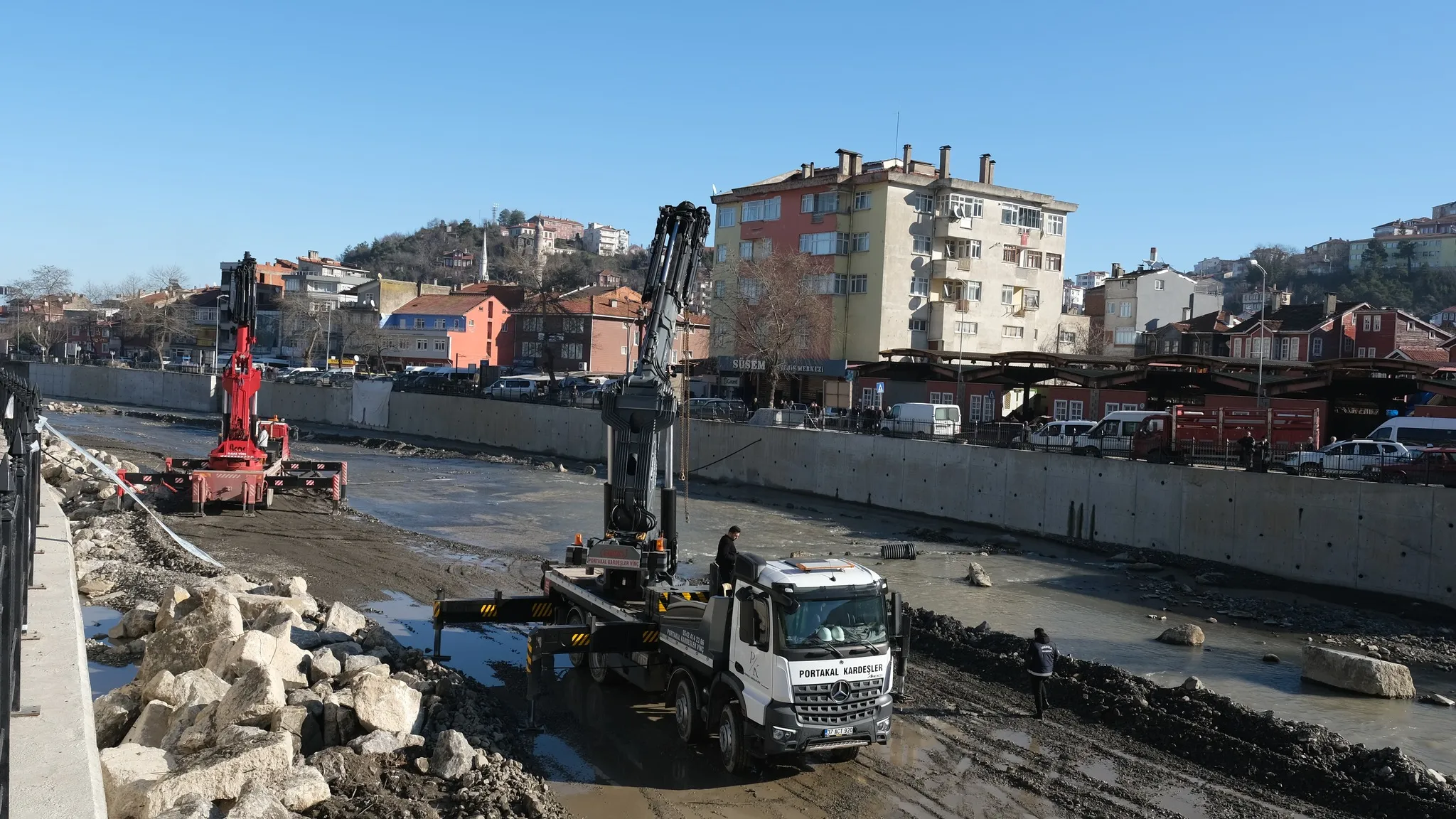 Kastamonu'nun Ilçesinde Köprü Iskeleti 2.5 Yıl Sonra Yeniden Monte Edildi