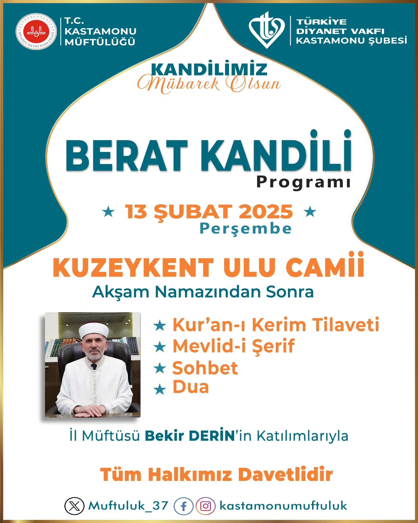 Berat Kandili Kastamonu Müftülüğü Program (4)