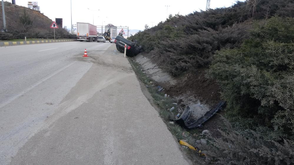 Kastamonu Inebolu Karayolu Trafik Kaza Otomobil Takla (4)