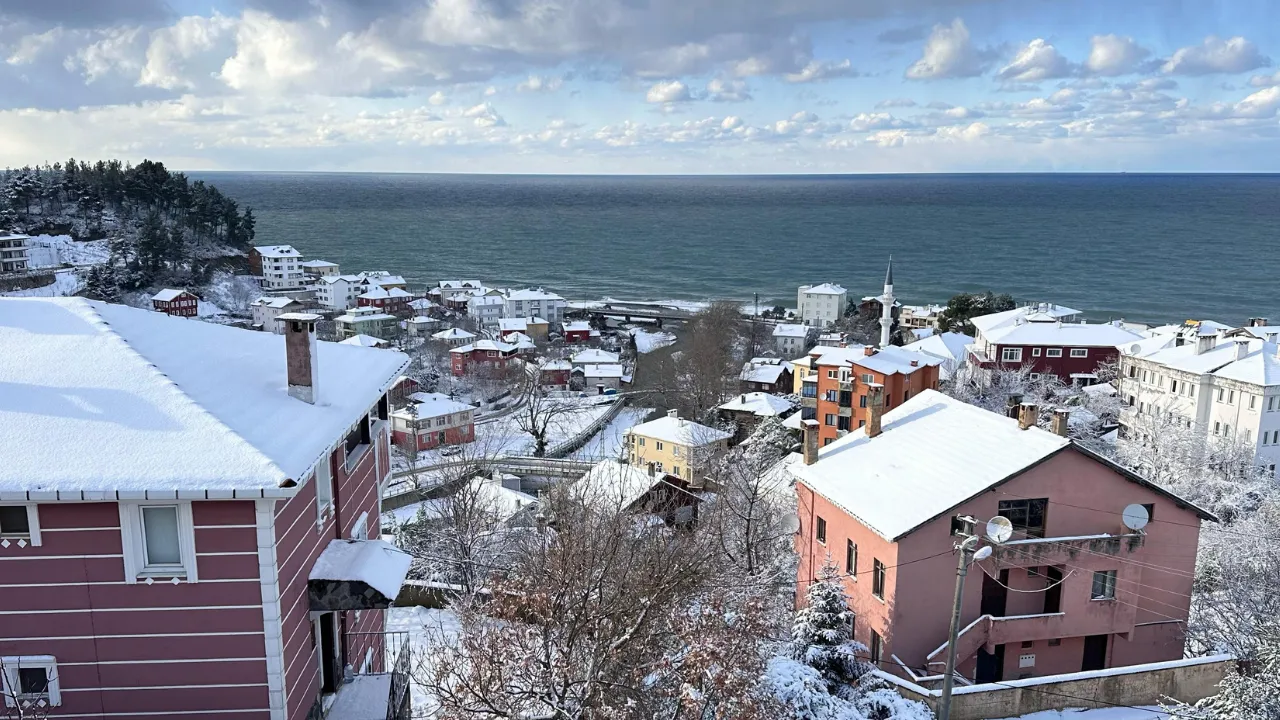 Kastamonu'da Büyüleyici Kar Manzarası Görüntülendi 5