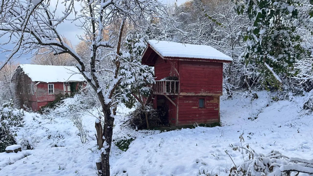 Kastamonu'da Büyüleyici Kar Manzarası Görüntülendi 79