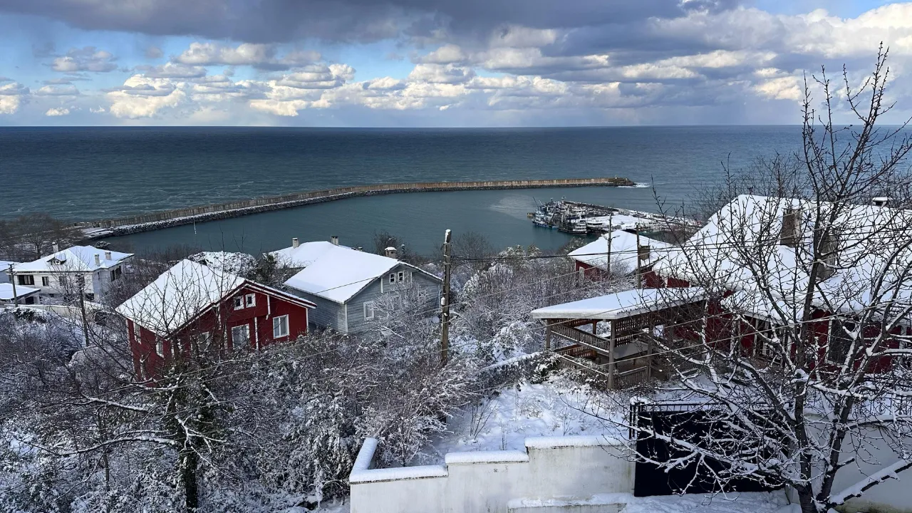 Kastamonu'da Büyüleyici Kar Manzarası Görüntülendi 81