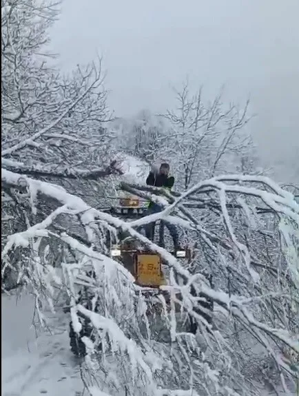 Sinop'ta Zorlu Kar Mücadelesi! 2