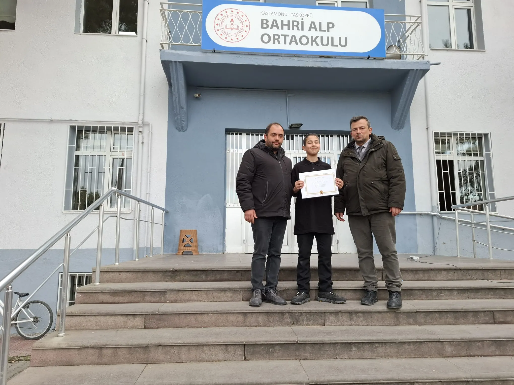 Taşköprülü Öğrenci Türkiye Derecesi Yaptı Başarı Belgesi Takdim Edildi!