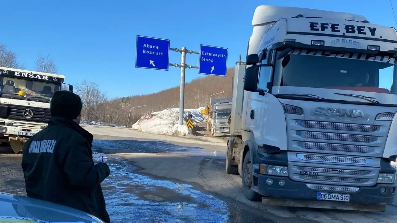 Kastamonu’da Orman Emvali Taşıyan Araçlara Sıkı Denetim (3)