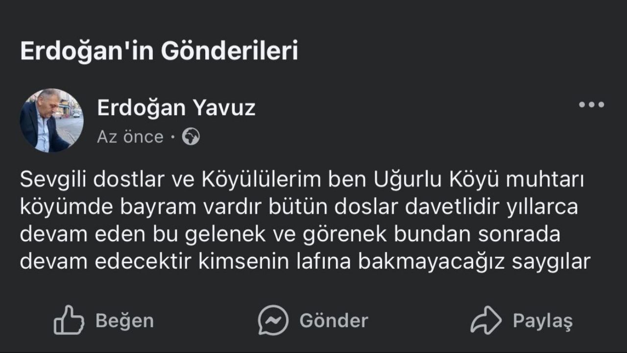 Kastamonu'nun 6 Köyünden Ramazan Bayramı Anlaşması 4 Yıl Boyunca Kutlama Yapılmayacak (2)