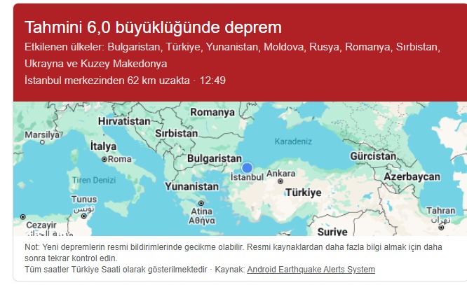 İstanbul’da Art Arda Depremler 6 Şiddetinde İkinci Sarsıntı!-1