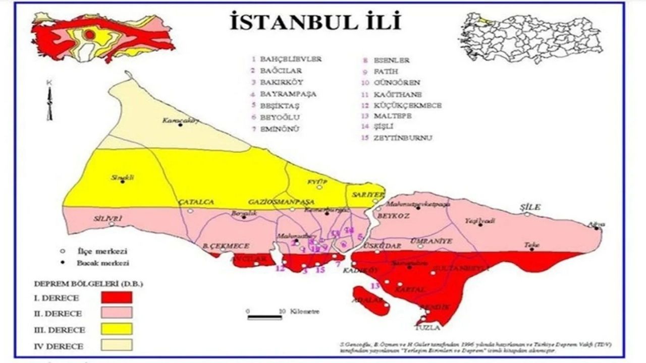 İstanbul’un Deprem Haritası Güncellendi İşte Riskli İlçeler Ve Mahalleler (2)