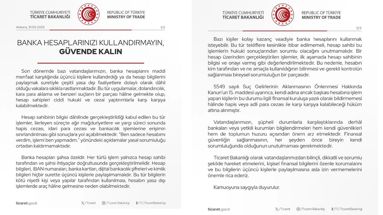 Banka Hesabını Başkasına Açanlar Yandı! Hapis Ve Ağır Para Cezası Kapıda (2)