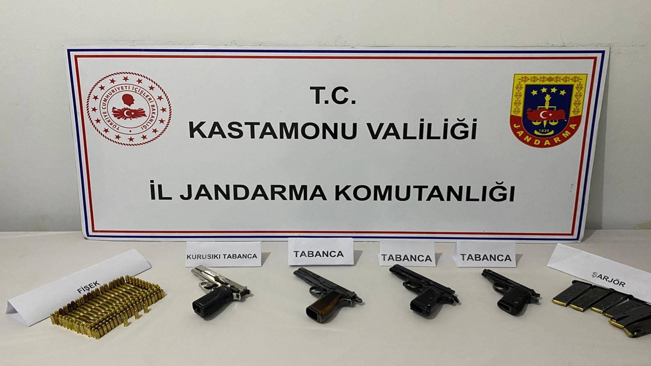 Kastamonu Jandarma Ruhsatsız Silah