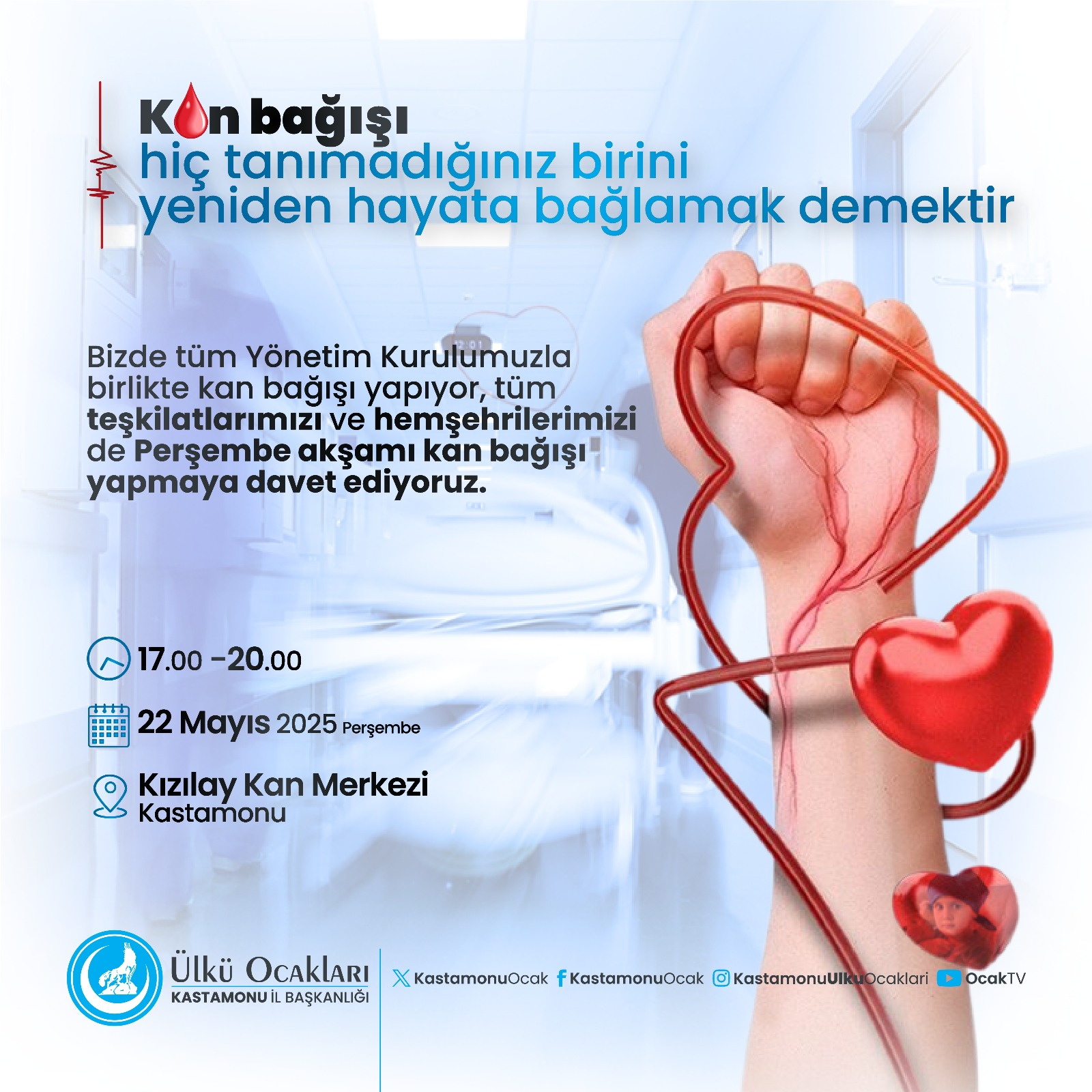 Kastamonu Ülkü Ocakları'ndan Kan Bağışı Çağrısı! 2
