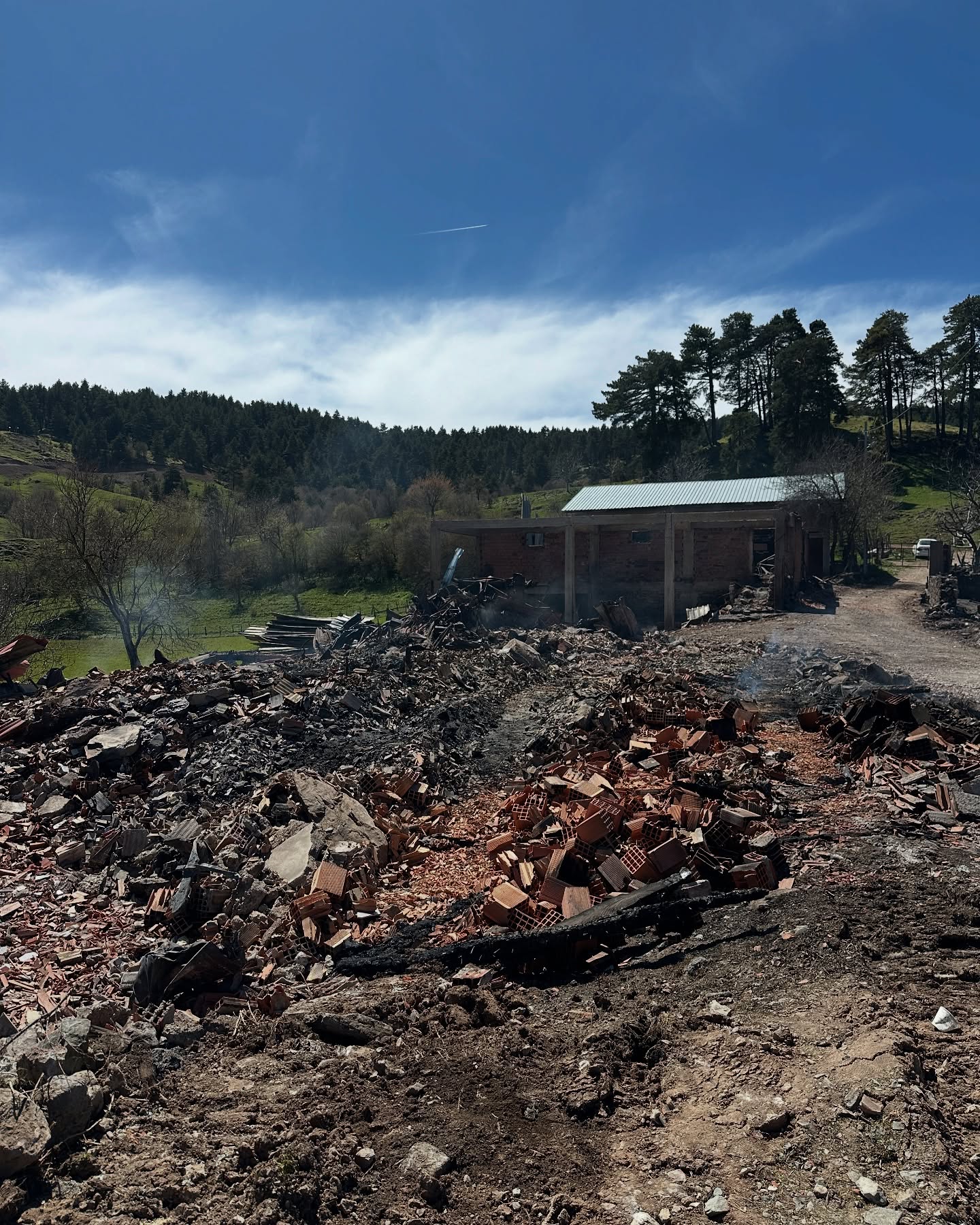 Kastamonu'da 2 Ev, 3 Ahırın Kül Olduğu Yangının Ardından Kayıplar Tespit Edildi