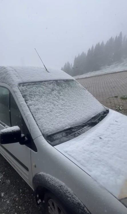 Kastamonu'da Sürpriz Mayıs Ayında Kar Yağdı! 1