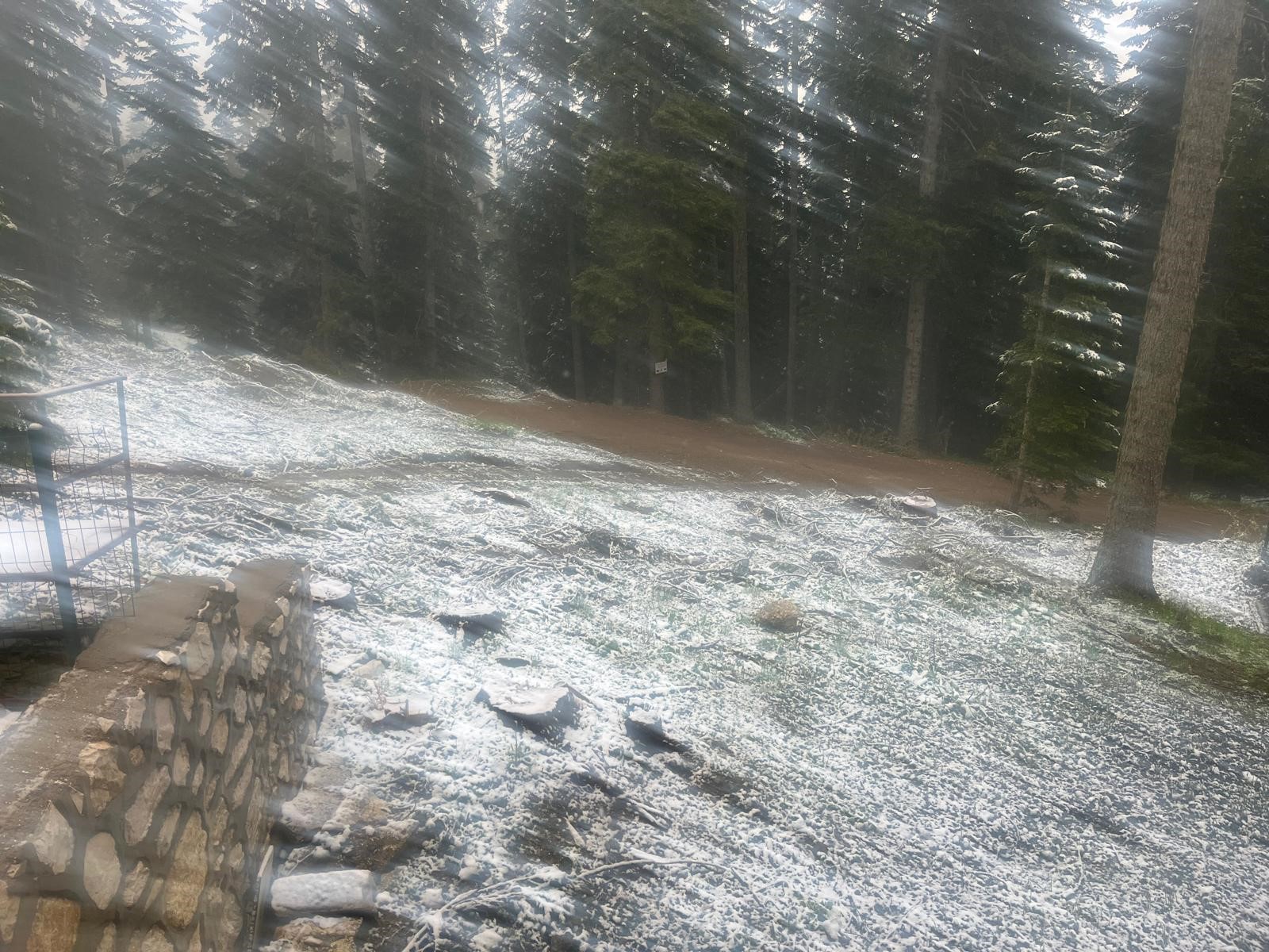 Kastamonu'da Sürpriz Mayıs Ayında Kar Yağdı! 2