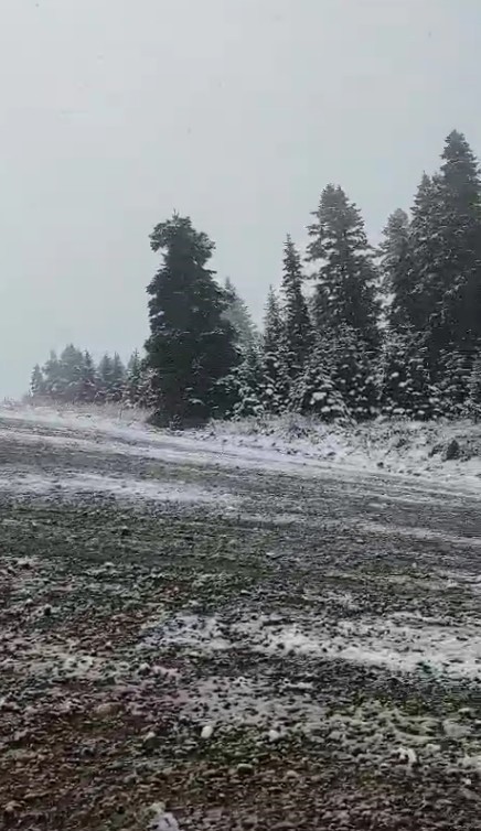 Kastamonu'da Sürpriz Mayıs Ayında Kar Yağdı!